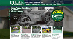 Desktop Screenshot of kreiderdriveways.com